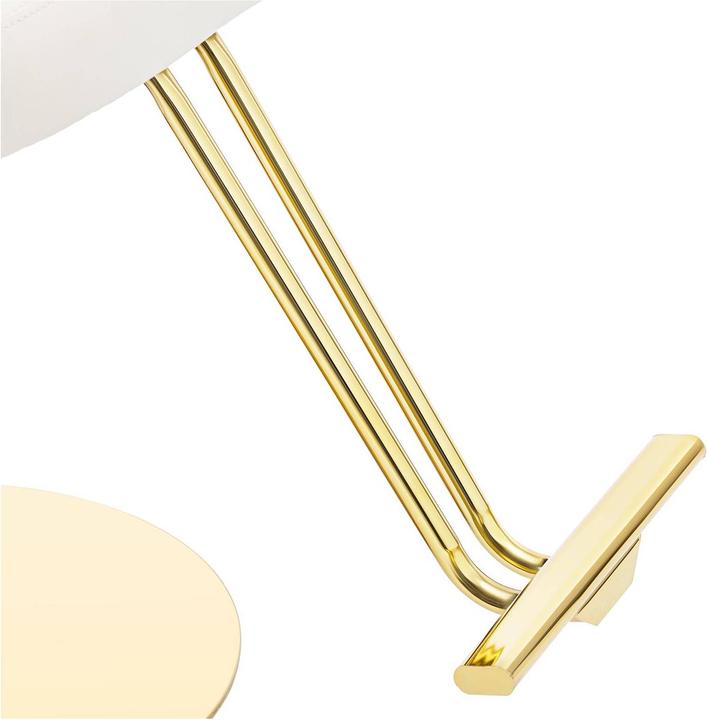 Actual product image Physa Salon Chair with Footrest - 870 - 1020 mm - 200 kg - cream / gold