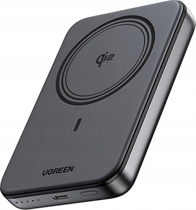 Actual product image Ugreen - Power Bank PB763 (55135B) - Magnetic Wireless Charging 15W, 10000mAh, PD20W - Space Gray (10000 mAh, 15 W)