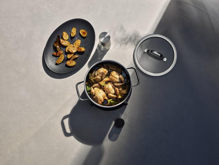 Actual product image WMF Topf Set Fusiontec Mineral Pro Eucalyptus Hazel (Pan set + pot set, Enamel, Stainless steel, 24 x 32.50 cm)