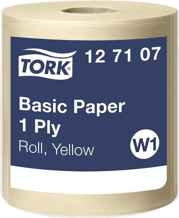 Produktbild Tork Wipes in a large roll, 1-ply, universal, single pack - Yellow (1x)