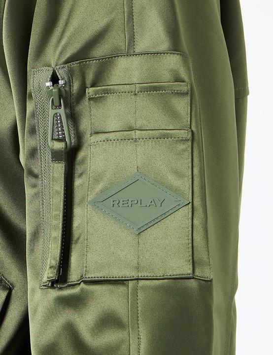 Actual product image Replay Heavy Poly Satin Blouson (M)