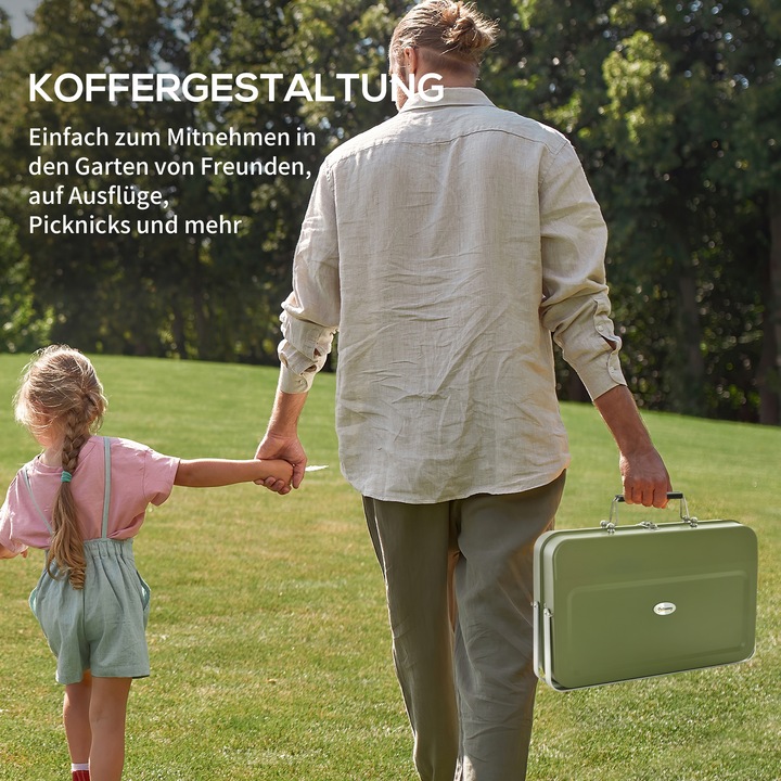Image du produit Outsunny Gril de table en coffret