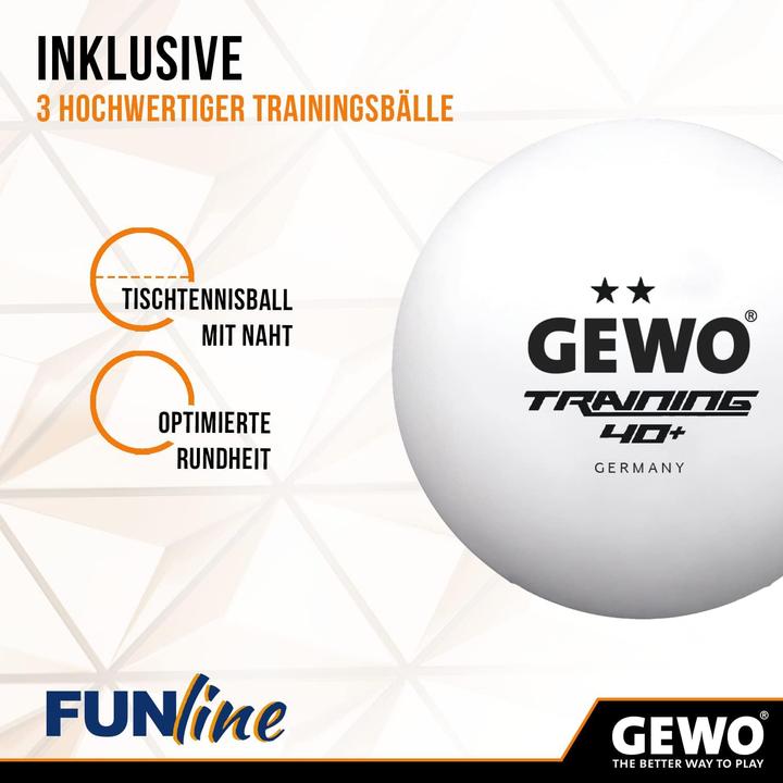 Actual product image Gewo Table tennis racket set
