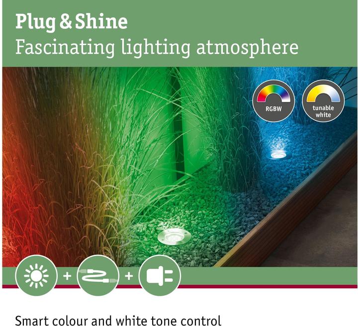 Immagine prodotto Paulmann Luce da incasso a pavimento per esterni Plug & Shine Zigbee (350 lm, IP67)