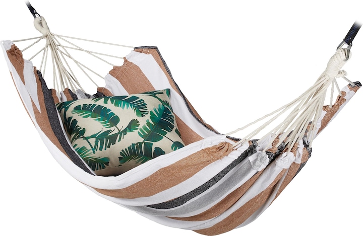 Actual product image Relaxdays Hammock, XXL Hanging Mat For 2 Adults (300 kg)