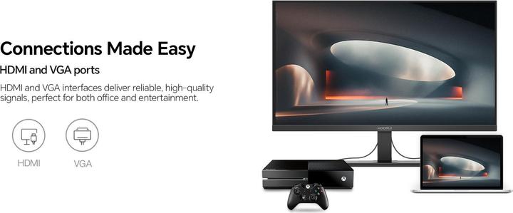 Actual product image HKC KOORUI 21.45 VA MONITOR E2212F (1920 x 1080 pixels, 21.45")