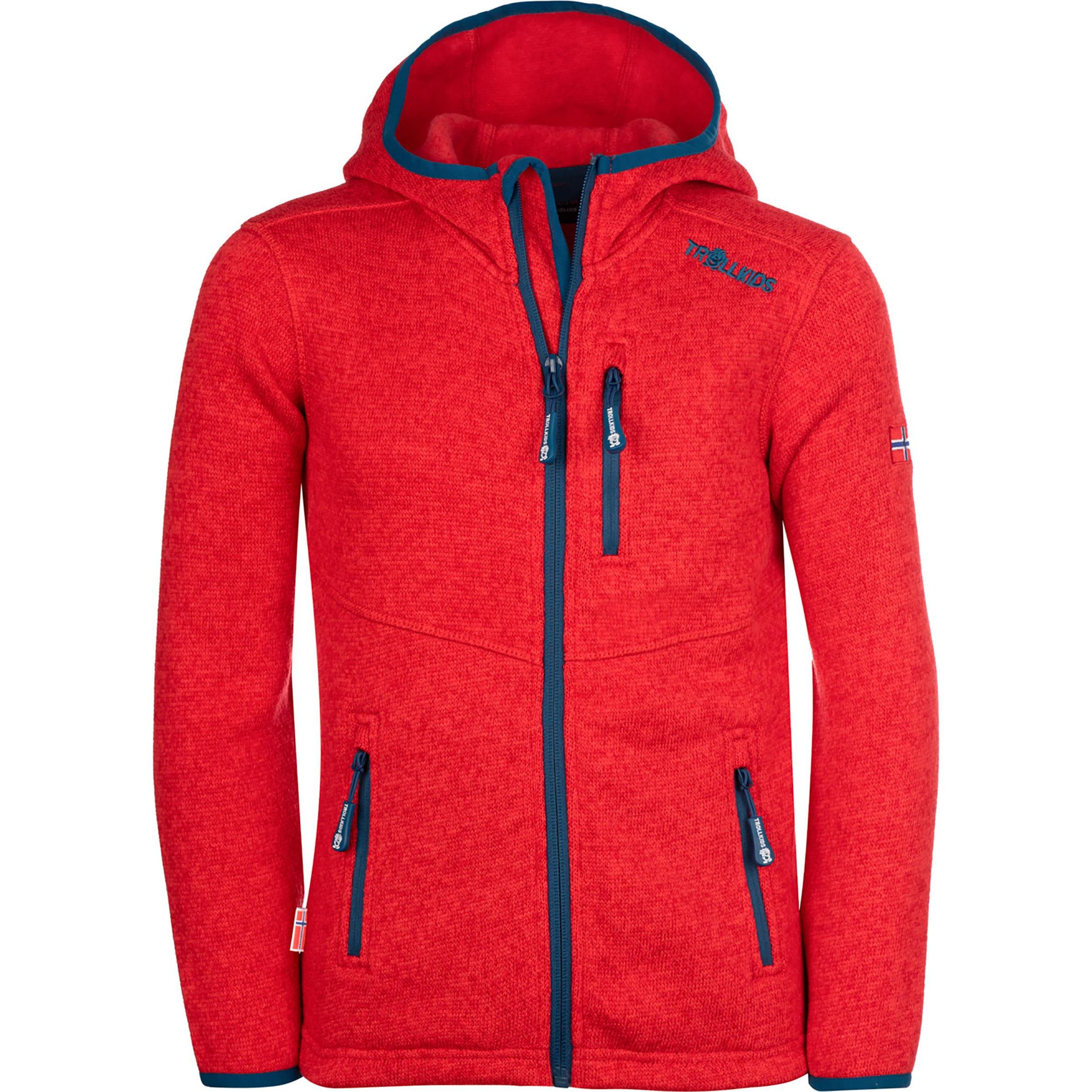 Trollkids, Jungen, Jacke, Kid's Jondalen Jacket XT (116), Rot, 116