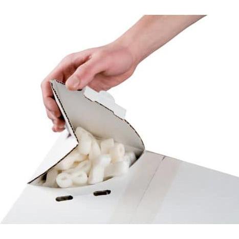 Thumbnail - Colompac, Ordner Zubehör, Füllmaterial Flo-Pac Verpackungschips, 45-Liter-Polsterchips, weiß, empfohlen für