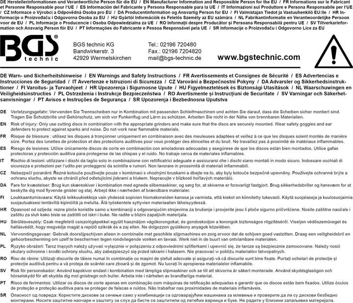 Productafbeelding BGS Turbo snijschijf | Ø 115 mm