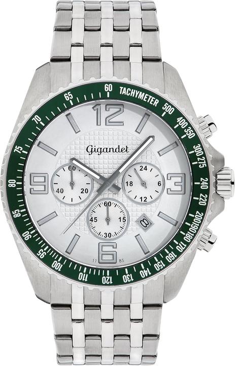 Actual product image Gigandet Analog Chronograph Watch with Tachymeter Bezel, 100m Water Resistant (Chronograph)
