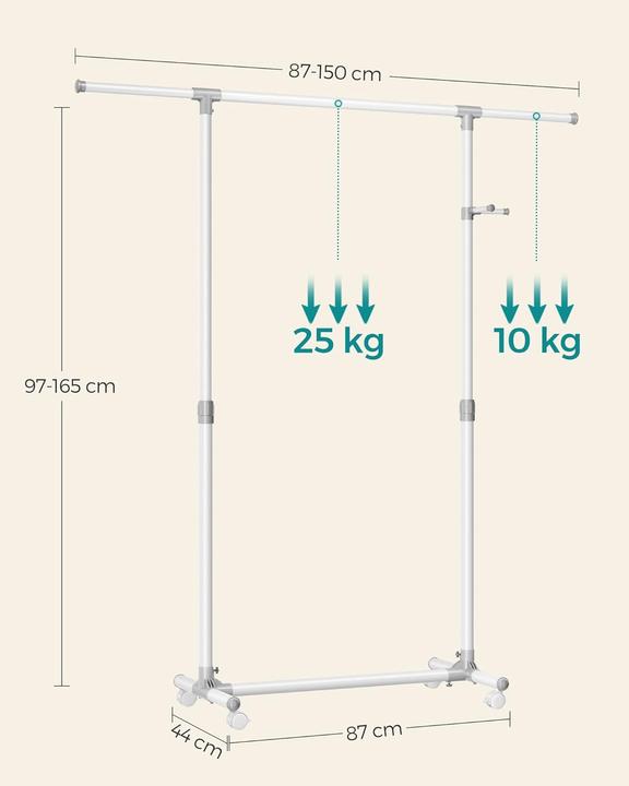 Actual product image Songmics Coat rack