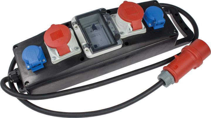 Produktbild As - Schwabe Vollgummi-Steckdosenleiste (4x, CEE 7/3, 2 m)