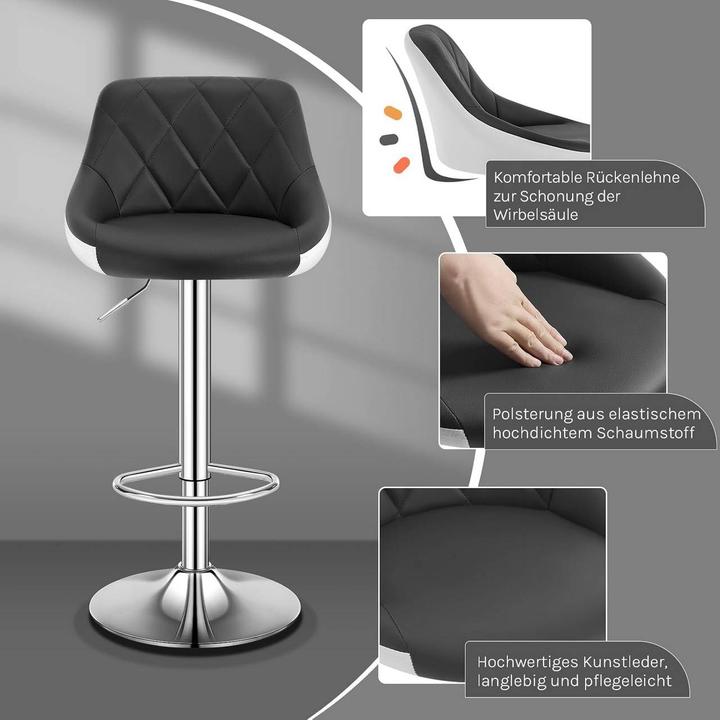 Actual product image Woltu Set of 2 bar stools