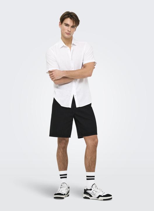 Produktbild Only & Sons Onsfade Black 9087 Tai Dnm Shorts Noos (L)