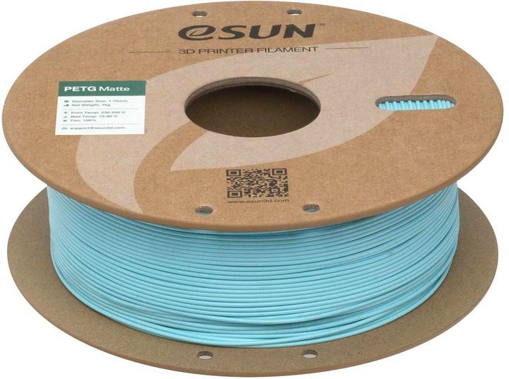 Produktbild eSUN Filament PETG-Matte Hellblau 1.75 mm 1 kg (PETG, 1.75 mm, 1000 g)