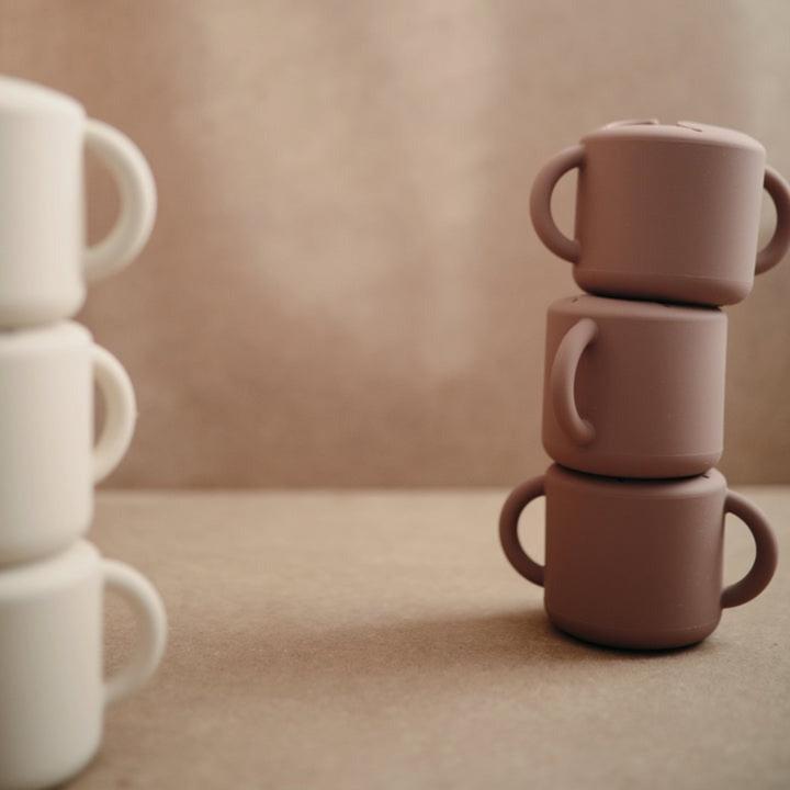 Actual product image Mushie Snack Cup - Cloudy Mauve