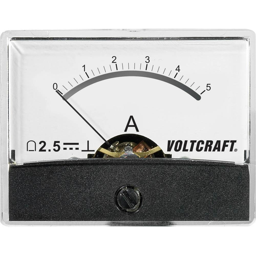 Voltcraft Analoges Einbaumessgerät Einbau Messgerät (Stromzange), Messtechnik, Weiss, Schwarz