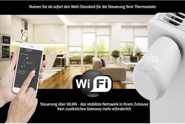Actual product image Eurotronic Radio Radiator Thermostat Electronic WiFi Energy Saving Controller