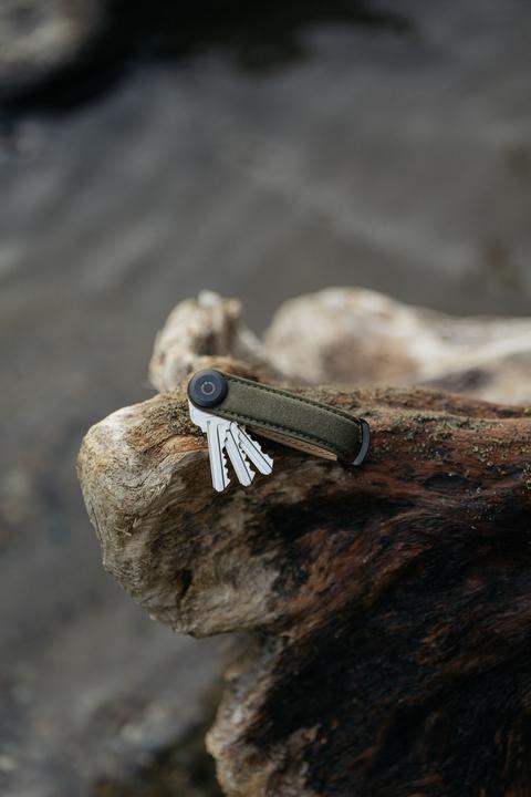 Produktbild Orbitkey Waxed Canvas Key Organiser - Khaki Green