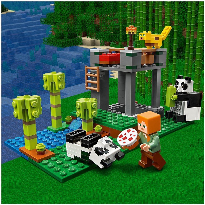 Actual product image LEGO The Panda Kindergarten (21158, LEGO Minecraft)