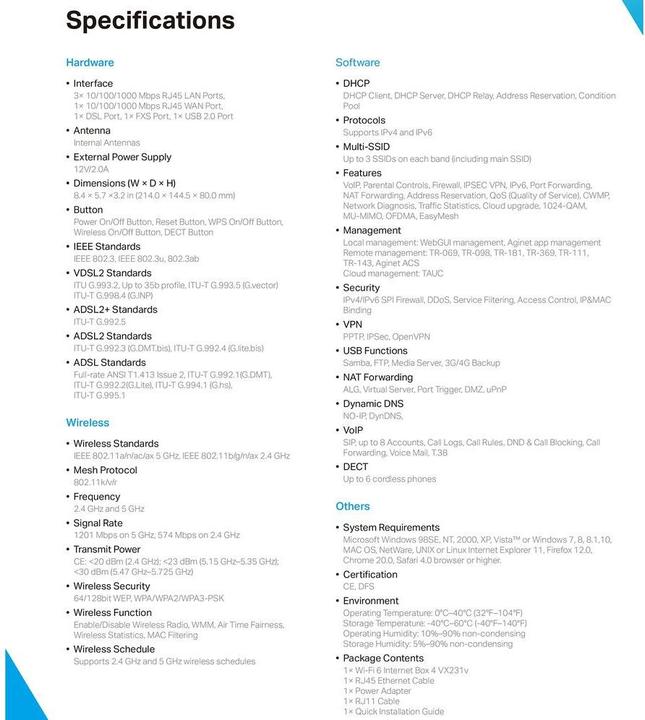 Produktbild TP-Link VX231V