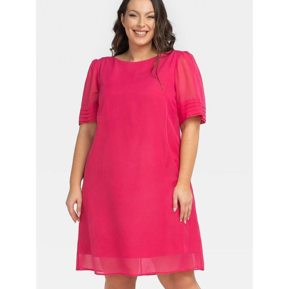 Karko, Damen, Kleider, Plus-Size Kleider model, Rosa, (M)