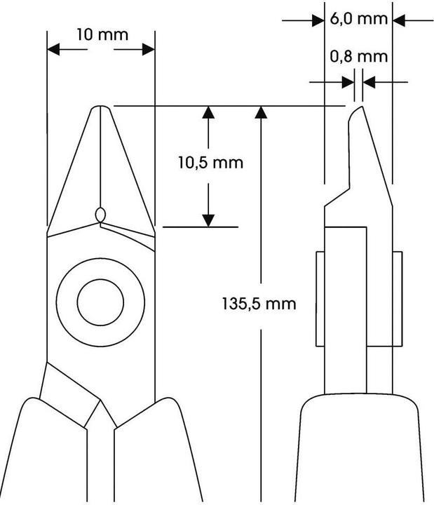 Produktbild Lindstrom Diagonalschneider, Ges.L. 135,5 mm, max. 1.0mm (135.50 mm)