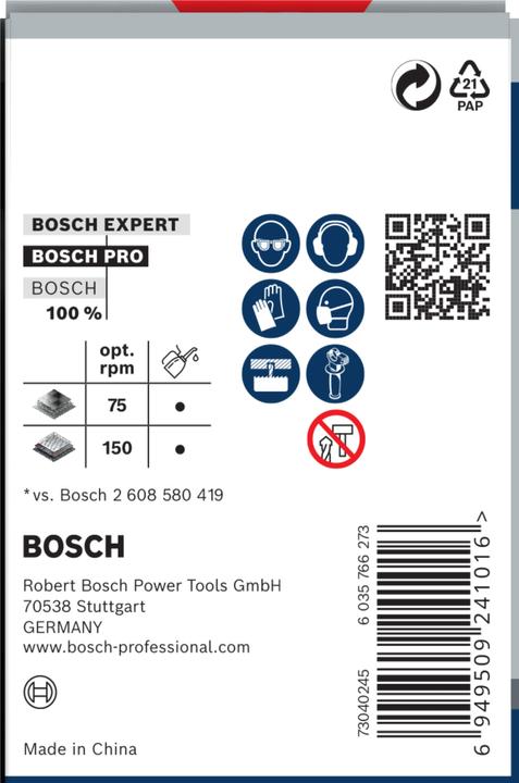 Nährwerte und Zutaten Bosch Professional Zubehör PRO Sheet Metal PC Plus Lochsäge, 57 mm (57 mm)