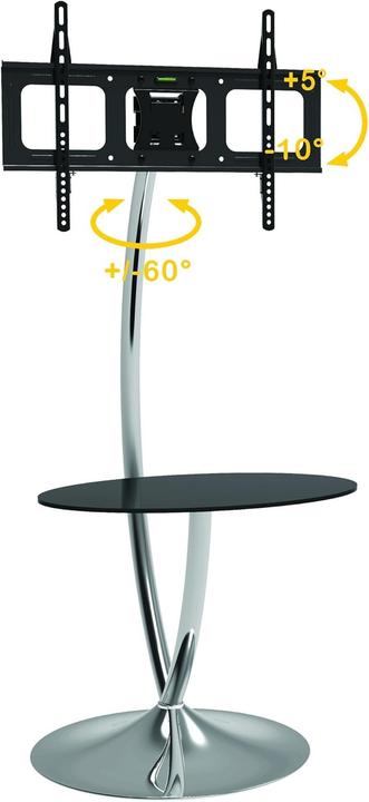 Produktbild Techly TV LED/LCD Standfuss m. runder Basis und Ablage (68 kg, 32" - 70")