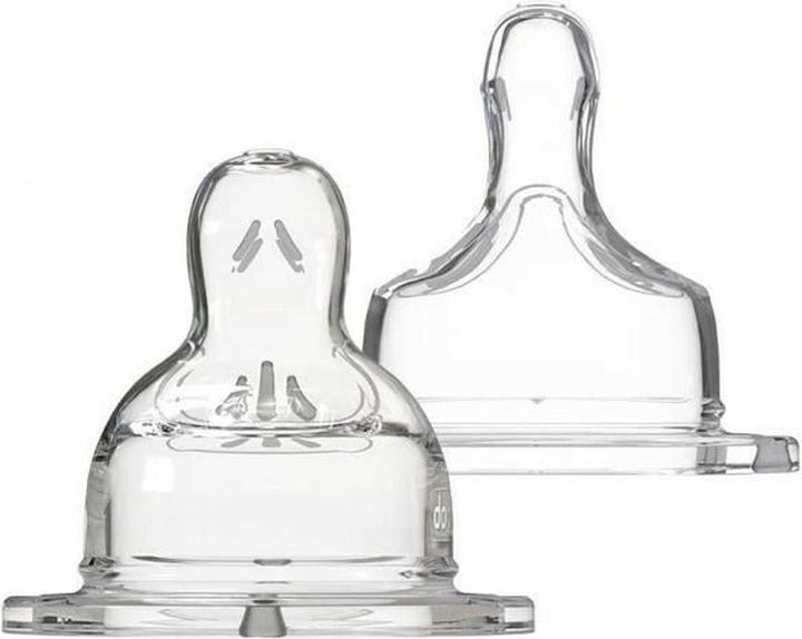 Dodie Sensation+ Flat Wide Neck Schnuller für Kinder im Alter von 0-6 Monaten