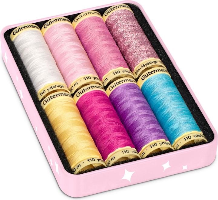 Immagine prodotto Gütermann Scatola rosa e carina, 8 rulli