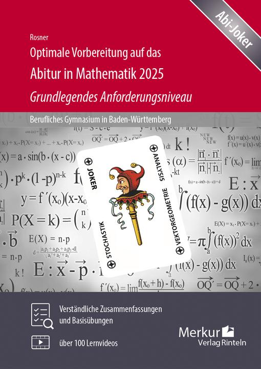 Immagine prodotto Merkur Optimale Vorbereitung auf das Abitur in Mathematik 2025 - Grundlegendes Anforderungsniveau (Tedesco, Rosner, Stefan, 2024)