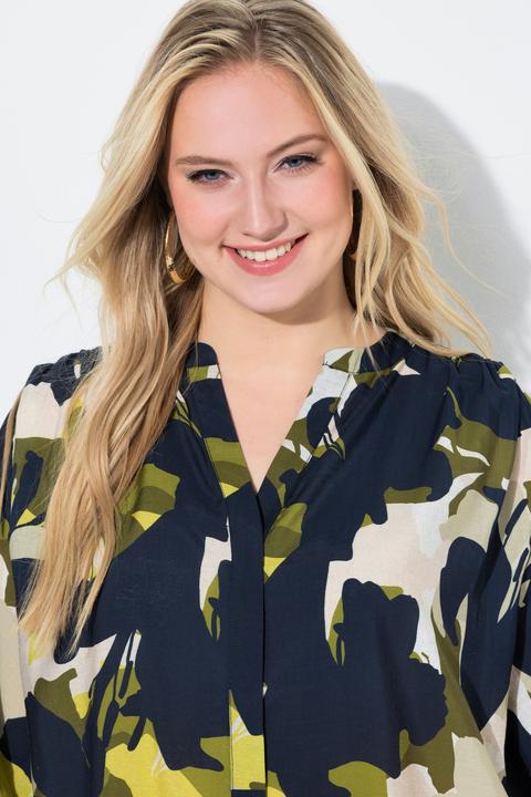 Produktbild Ulla Popken Bluse, Oversized, Tunika-Ausschnitt, Halbarm (50)