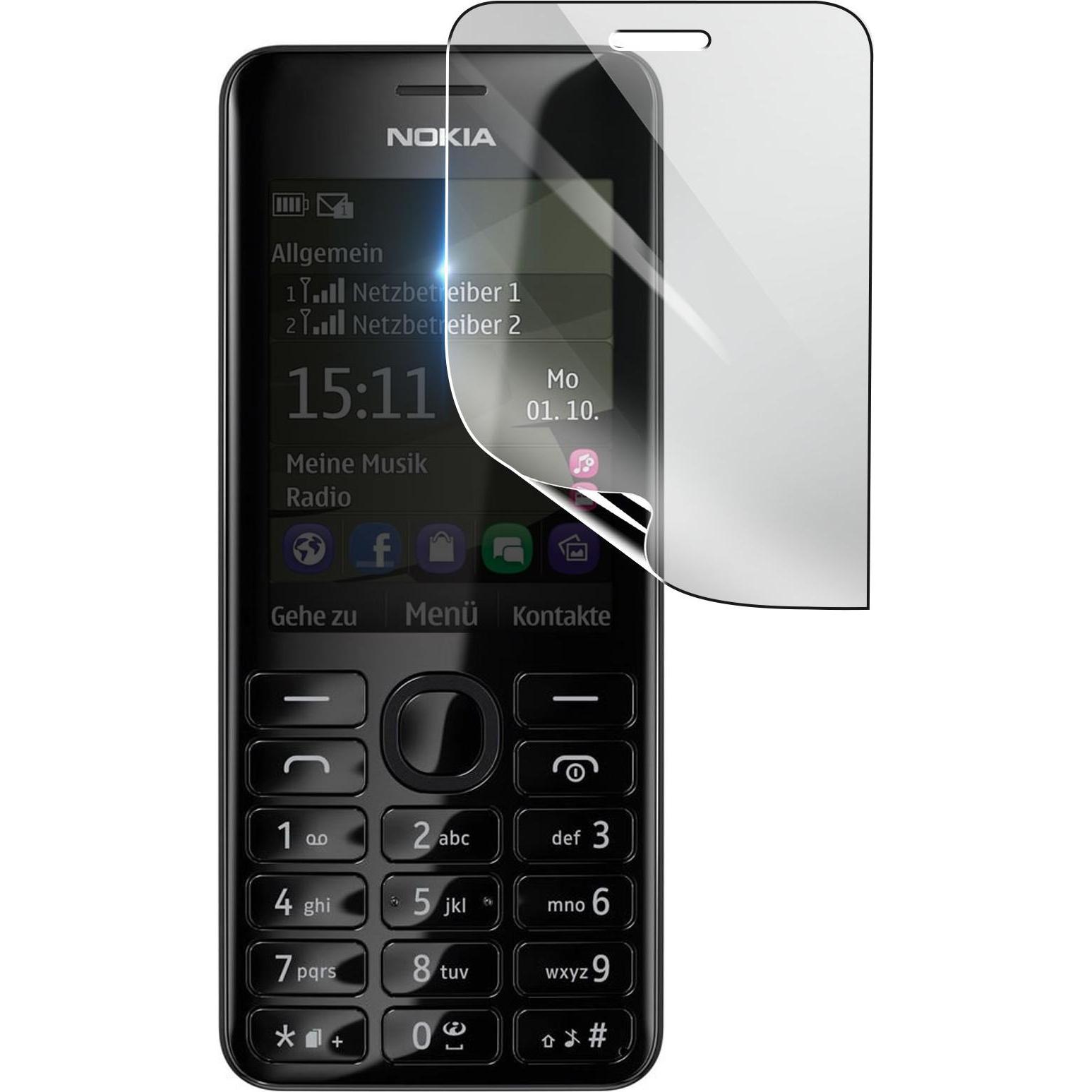 3MK Hydrogel Bildschirmfolie für Nokia 206 (1 Stück, Nokia 206), Smartphone Schutzfolie, Transparent