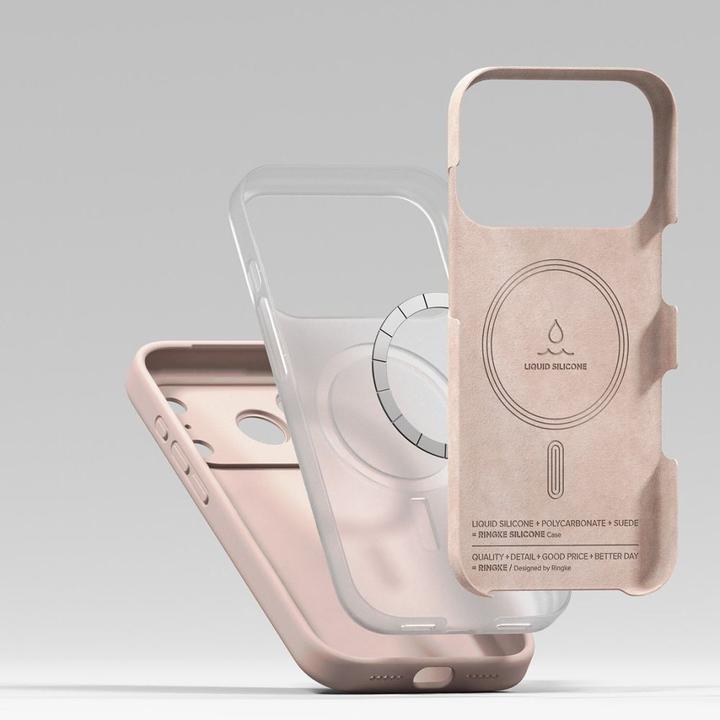Immagine prodotto Ringke Silikon Magnetische MagSafe Hülle für iPhone 17 Pro - Rosa (Apple iPhone 17 Pro)