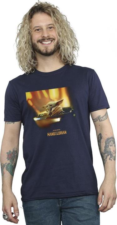 Actual product image Star Wars Mens The Mandalorian Grogu Painted T-Shirt (XXL)