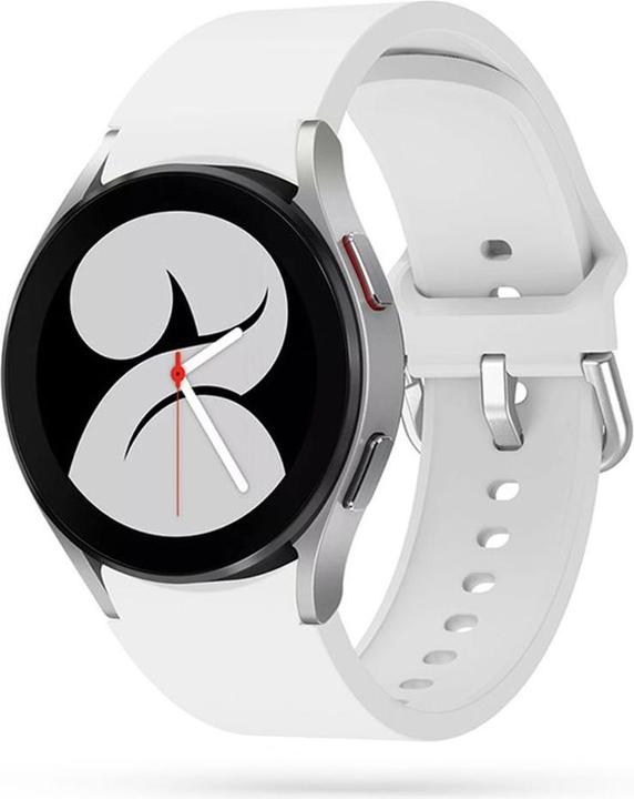 Actual product image Tech-Protect Smartwatch Samsung Galaxy Watch 4 Strap, White Colour (TPU)