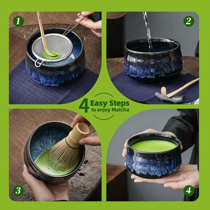 Actual product image Teanagoo 7-teiliges Matcha-Tee-Set mit Bambus-Schneebesen