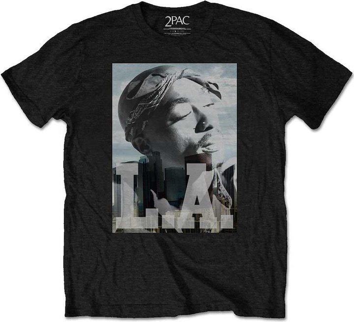 Produktbild Tupac Shakur TShirt Erwachsene LA Skyline (XL)