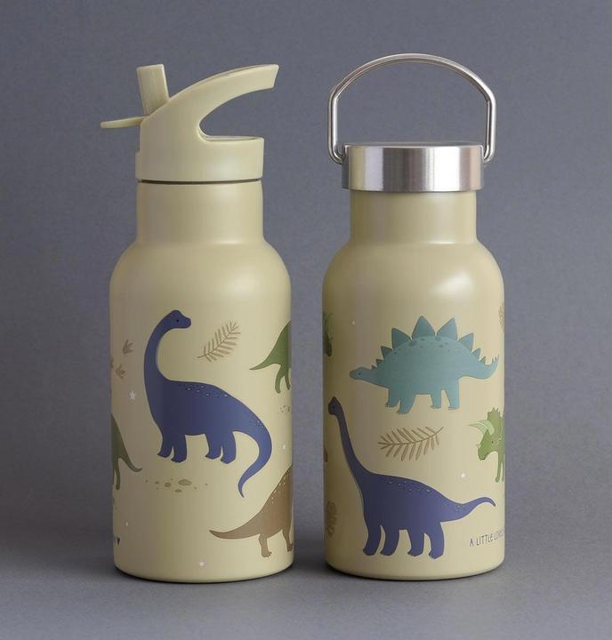 Actual product image A Little Lovely Company ALLC Drinking Bottle Dinosaurs DBSSDI40 beige (0.35 l)