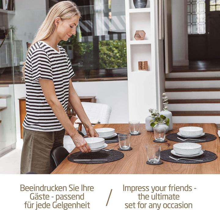 Produktbild Miqio Runde Filz-Tischsets (12 Stk.)