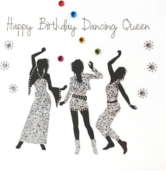 Produktbild Hervorragend Geburtstagskarte Happy Birthday Dancing Queen - Handpainted Jaab (1 Stk.)