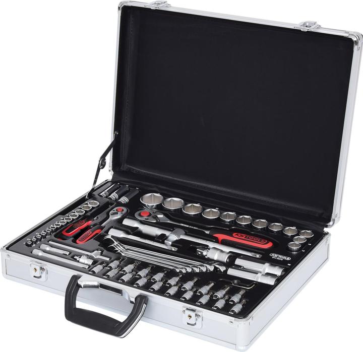 Actual product image KS Tools 1/4 +1/2 socket 70-pcs. (1/2", 1/4")