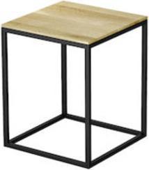 Produktbild Bette Hocker mit Echtholzauflage 35x35 cm rose/Holz Eiche Natur Q020-818FH814