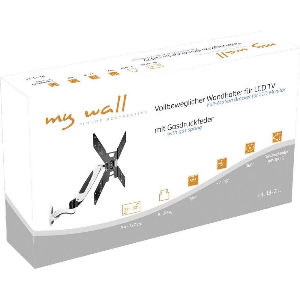 Thumbnail - myWall TV Wandhalterung 94,0 cm (37) 127,0 (50) Neigbar+Schwenkbar, Rotierbar (Wand, 50"), Monitor Halterung, Schwarz, W...