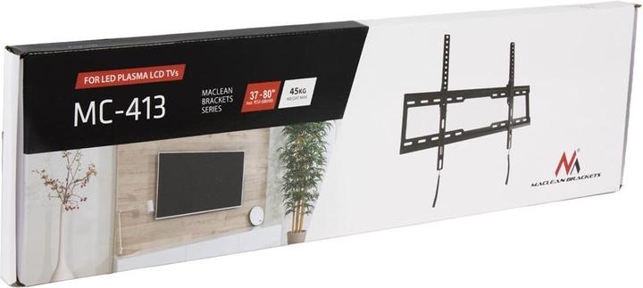Produktbild Maclean TV-Halterung max VESA 600x400 32-80 45kg Neigungsverstellung +0°-10° MC-413 (Wand, 80", 45 kg)