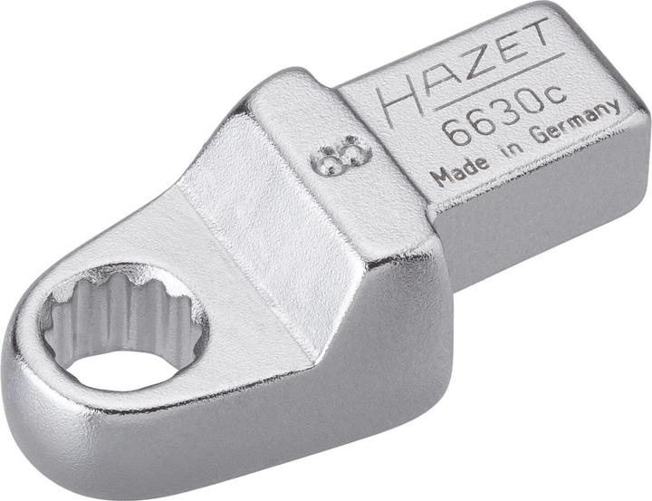 Produktbild HAZET Einsteck-Ringschlüssel 6630C-8 ∙ Einsteck-Vierkant 9 x 12 mm ∙ Aussen Doppel-Sechskant-Tractio… (8 mm)
