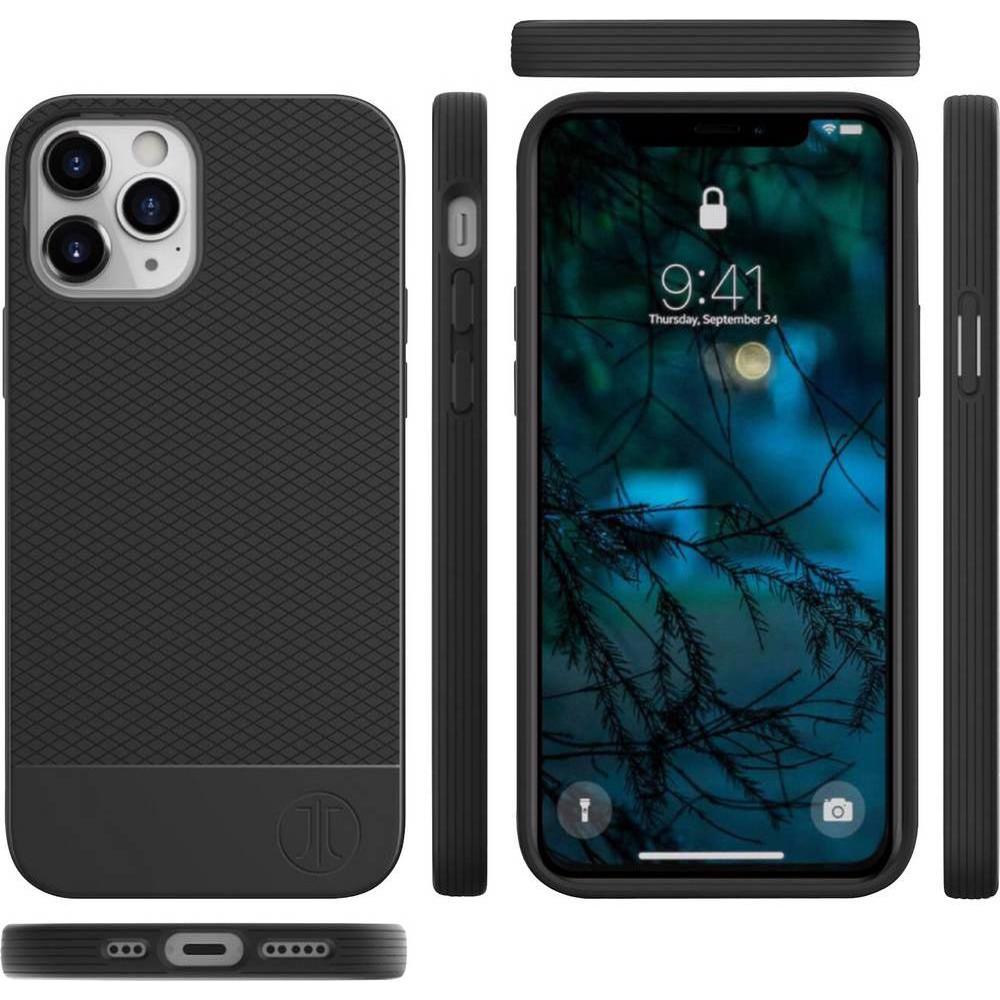 Thumbnail - JT Berlin BackCase Pankow Soft für das iPhone 12/12 Pro (Apple iPhone 12, Apple iPhone 12 Pro), Smartphone Hülle, Schwar...