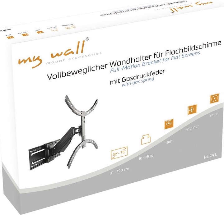 Actual product image myWall Vollbeweglicher Wandhalter für Flachbildschirme (Wall, 75", 25 kg)