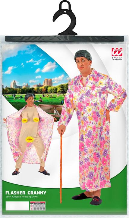 Actual product image Widmann Exhibitionist granny with sexy overall and dressing gown (XL)